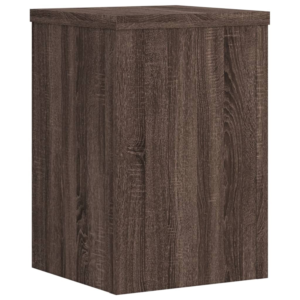 Plant Stands 2 pcs Brown Oak 20x20x30 cm Engineered Wood