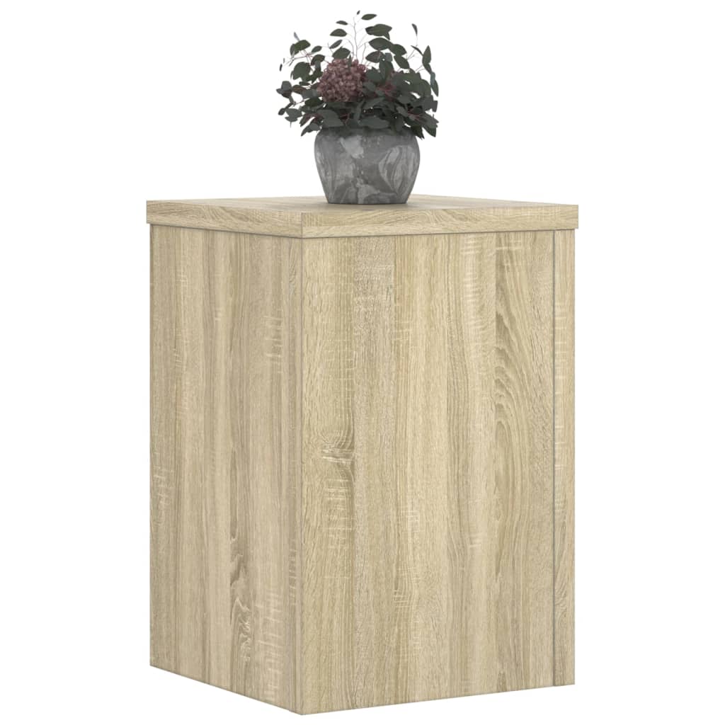 Plant Stands 2 pcs Sonoma Oak 25x25x35 cm Engineered Wood