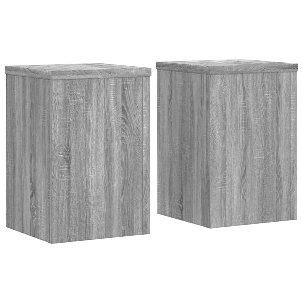 Plant Stands 2 pcs Grey Sonoma 25x25x35 cm Engineered Wood