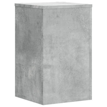 Plant Stands 2 pcs Concrete Grey 30x30x50 cm Engineered wood