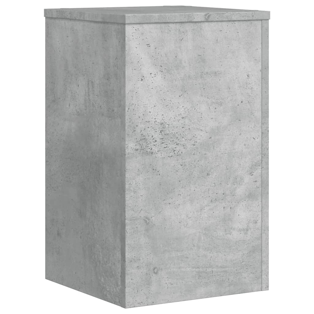 Plant Stands 2 pcs Concrete Grey 30x30x50 cm Engineered wood