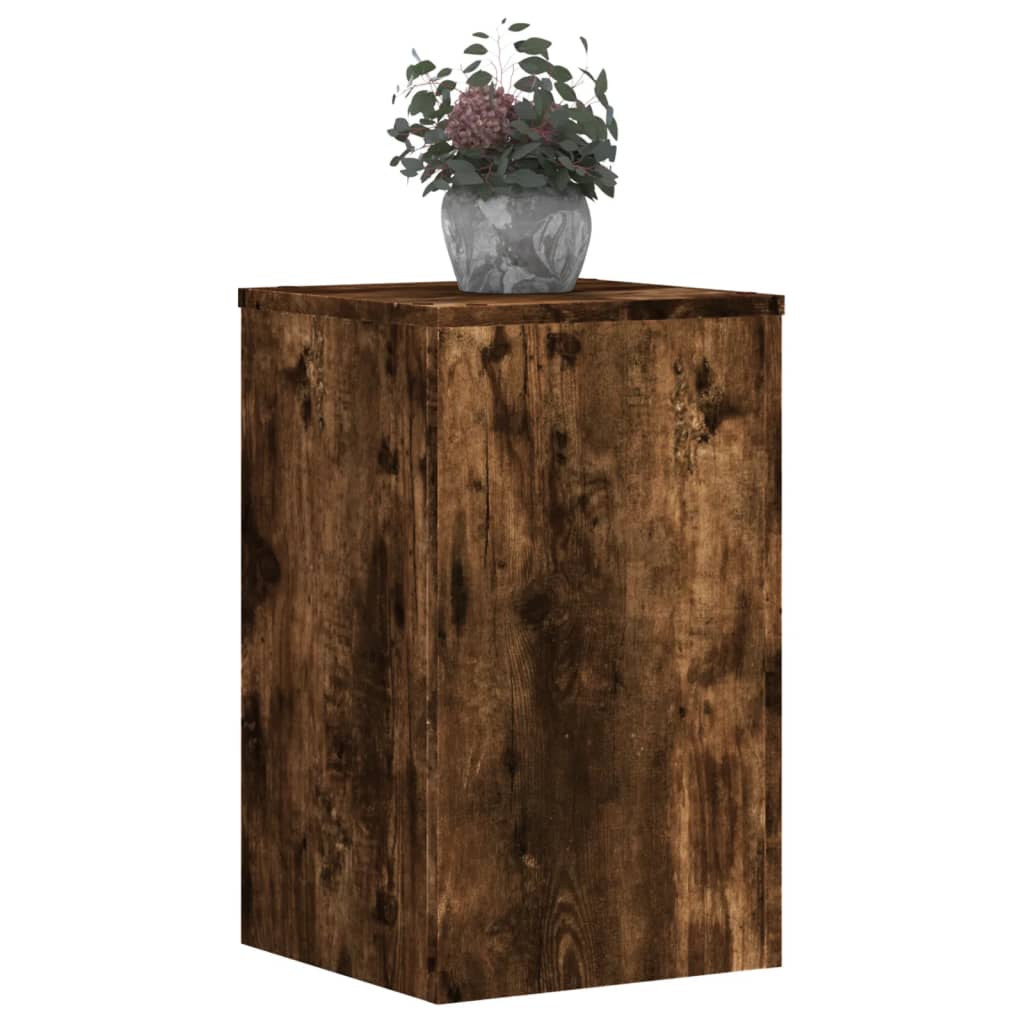 Plant Stands 2 pcs Smoked Oak 30x30x50 cm Engineered wood