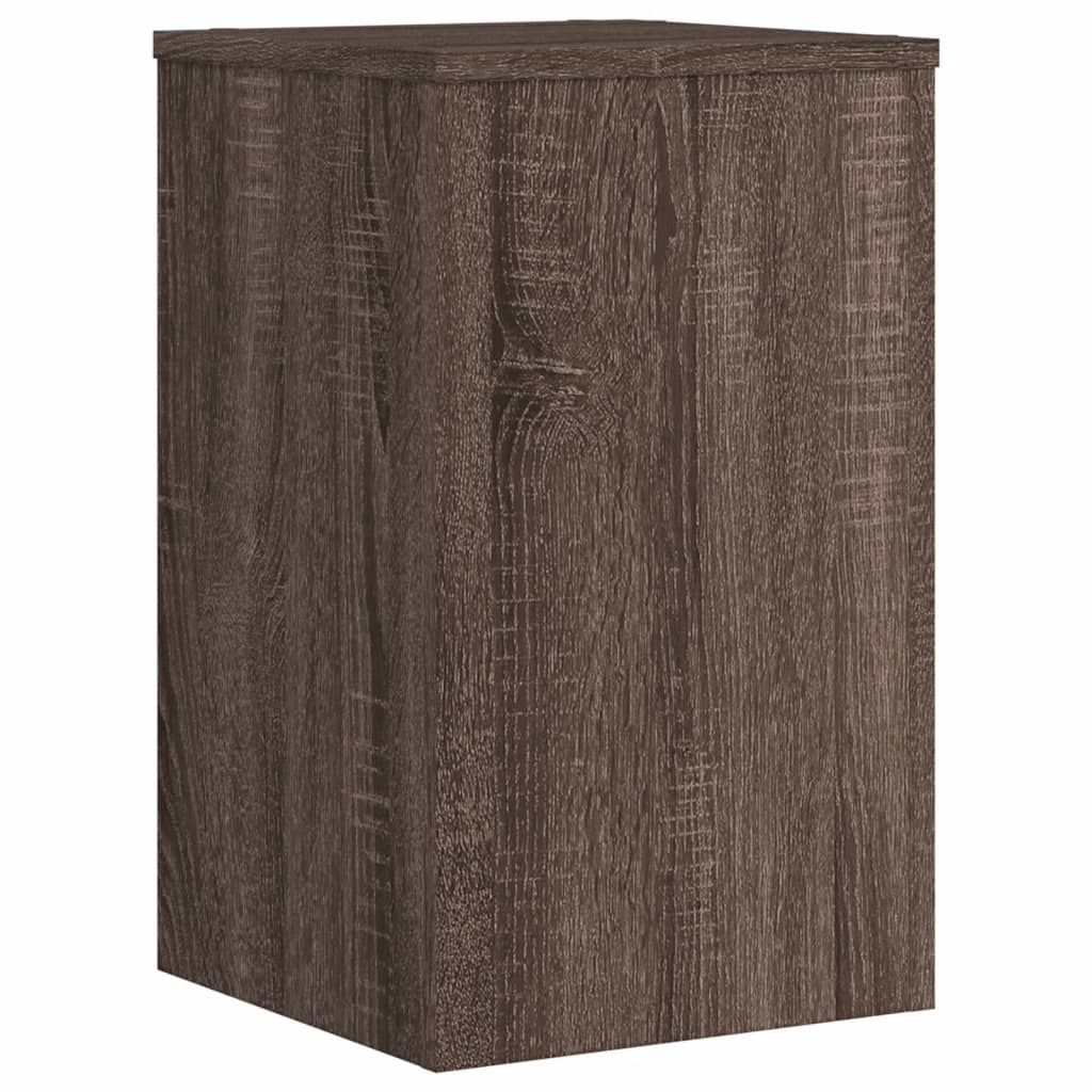 Plant Stands 2 pcs Brown Oak 30x30x50 cm Engineered wood