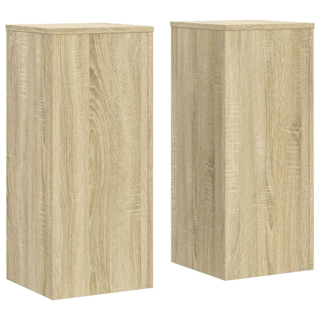 Plant Stands 2 pcs Sonoma Oak 30x30x70 cm Engineered wood