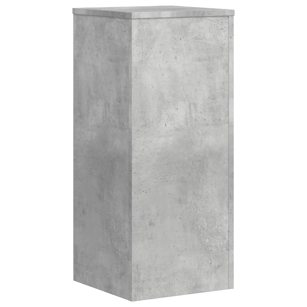 Plant Stands 2 pcs Concrete Grey 30x30x70 cm Engineered wood