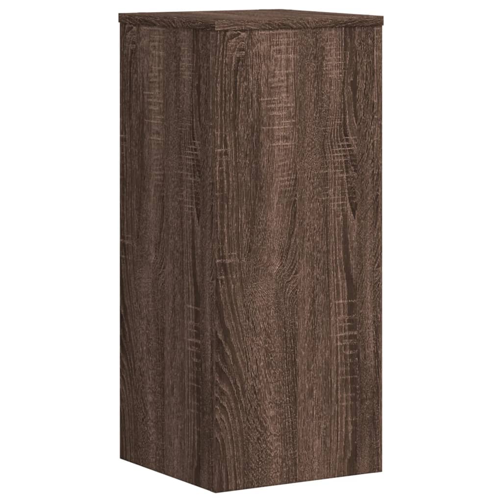 Plant Stands 2 pcs Brown Oak 30x30x70 cm Engineered wood