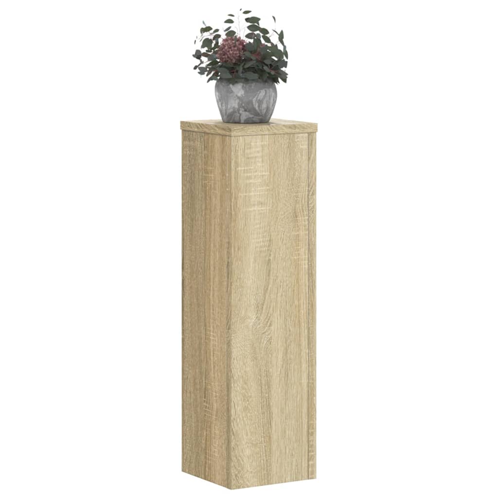 Plant Stand 2pcs Sonoma Oak 17x17x60 cm Engineered Wood