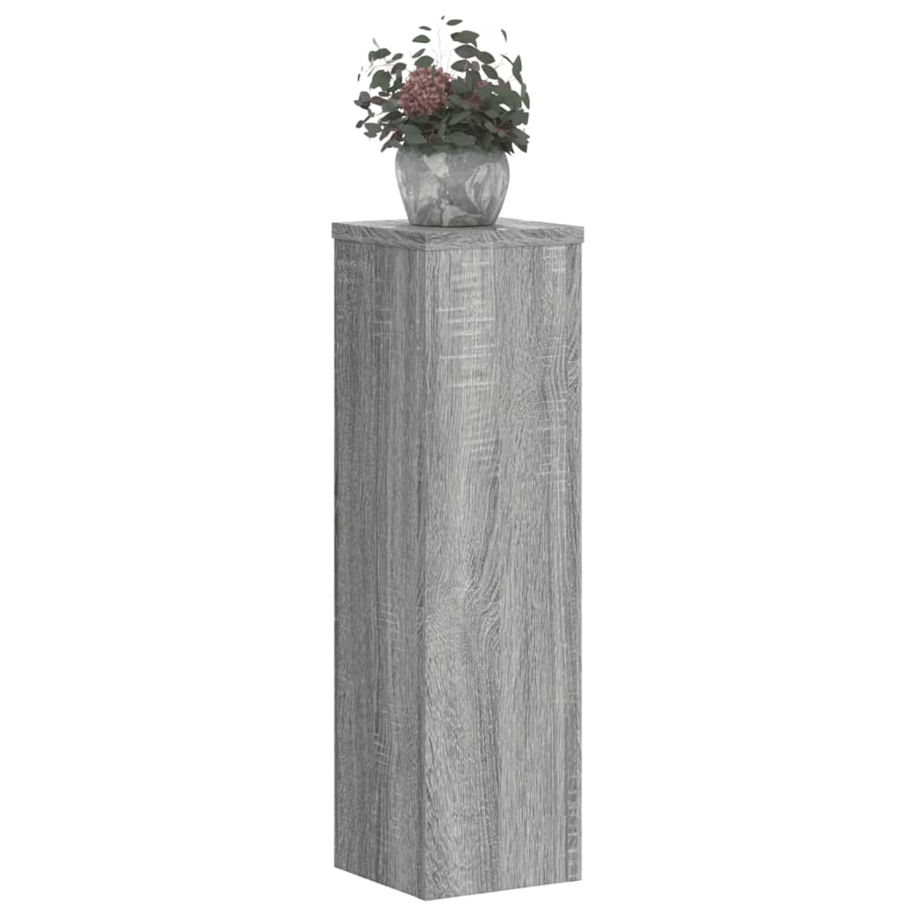 Plant Stand 2pcs Grey Sonoma 17x17x60 cm Engineered Wood