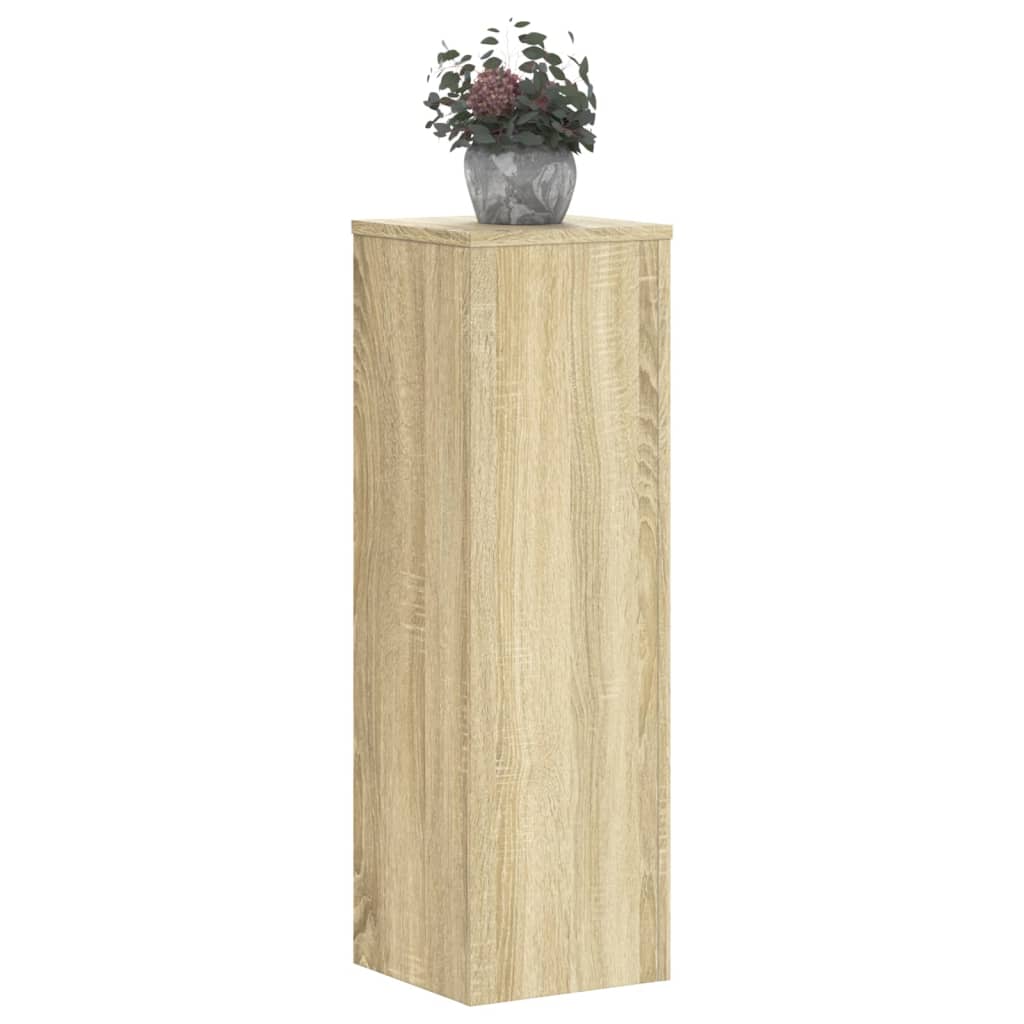 Plant Stand 2pcs Sonoma Oak 25x25x80 cm Engineered Wood