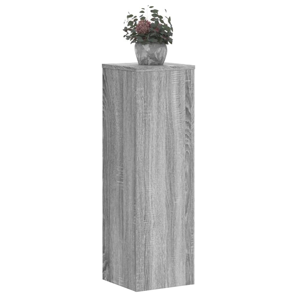 Plant Stand 2pcs Grey Sonoma 25x25x80 cm Engineered Wood