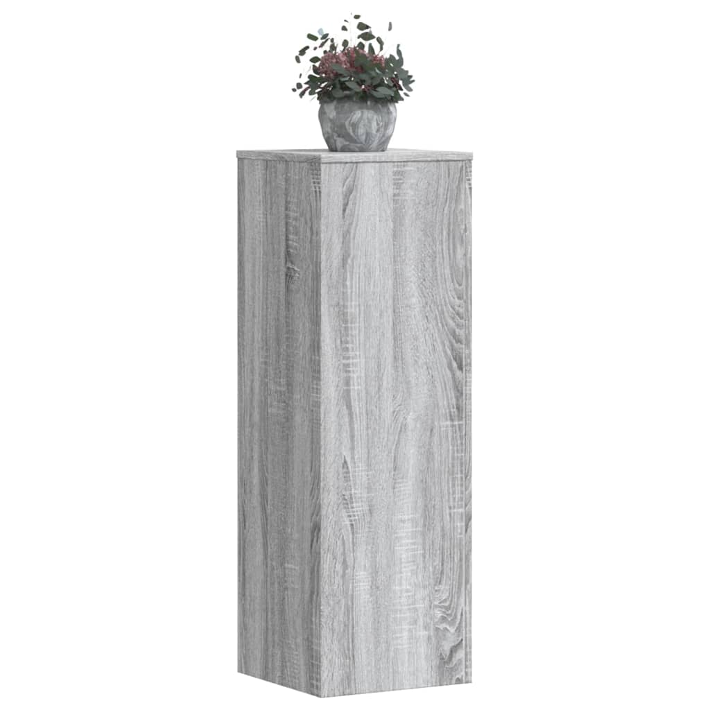 Plant Stand Grey Sonoma 33x33x100 cm Engineered Wood