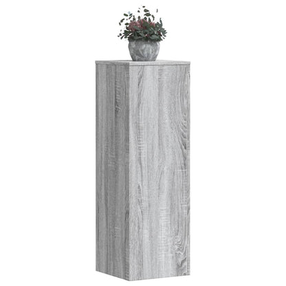 Plant Stand Grey Sonoma 33x33x100 cm Engineered Wood