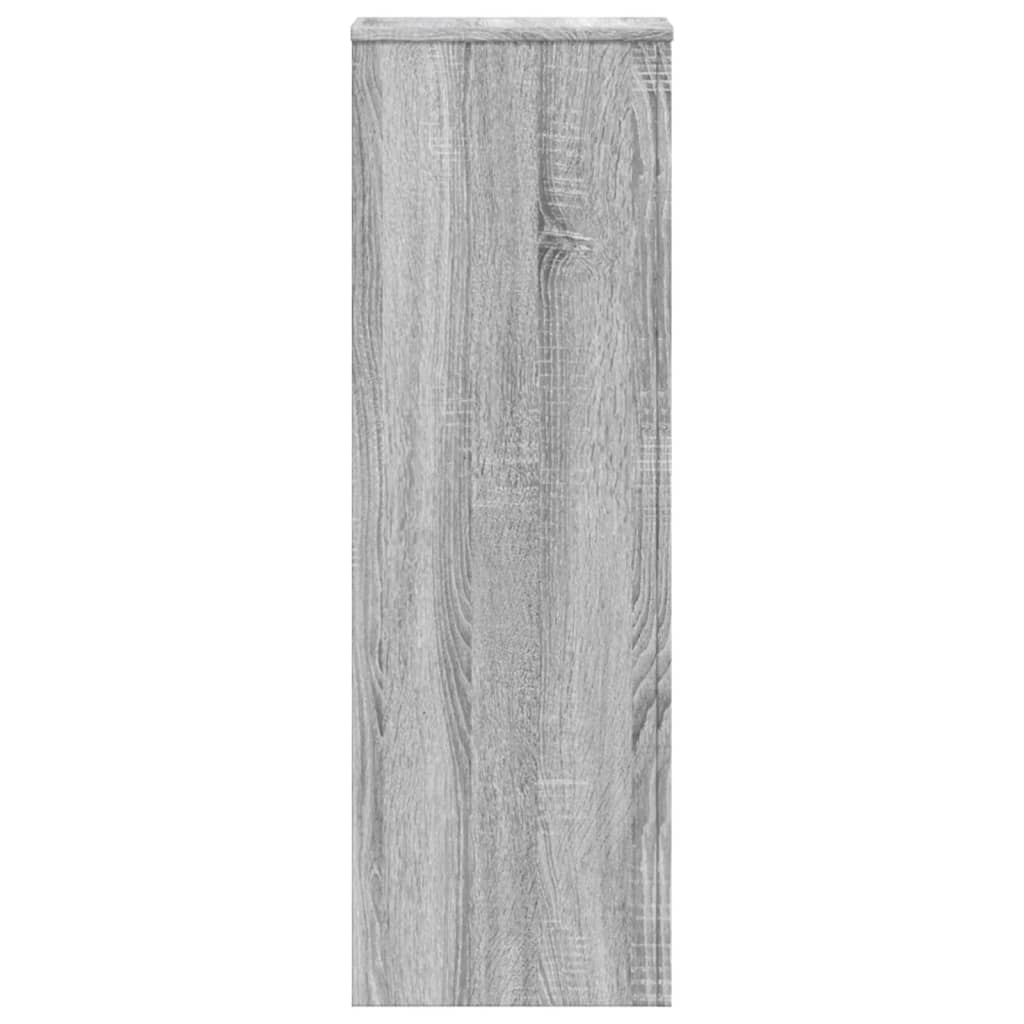 Plant Stand Grey Sonoma 33x33x100 cm Engineered Wood