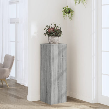 Plant Stand Grey Sonoma 33x33x100 cm Engineered Wood