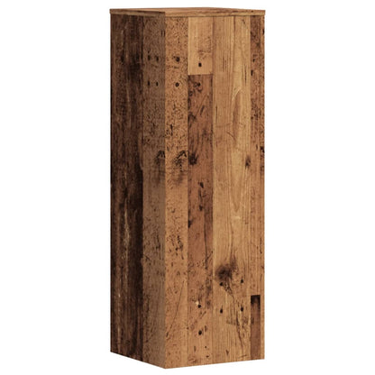 Plant Stand Old Wood 33x33x100 cm Engineered Wood