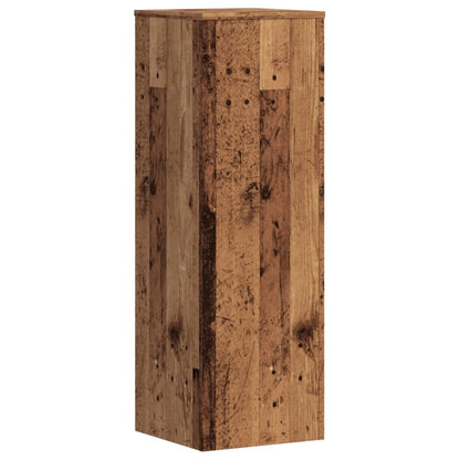 Plant Stand Old Wood 33x33x100 cm Engineered Wood