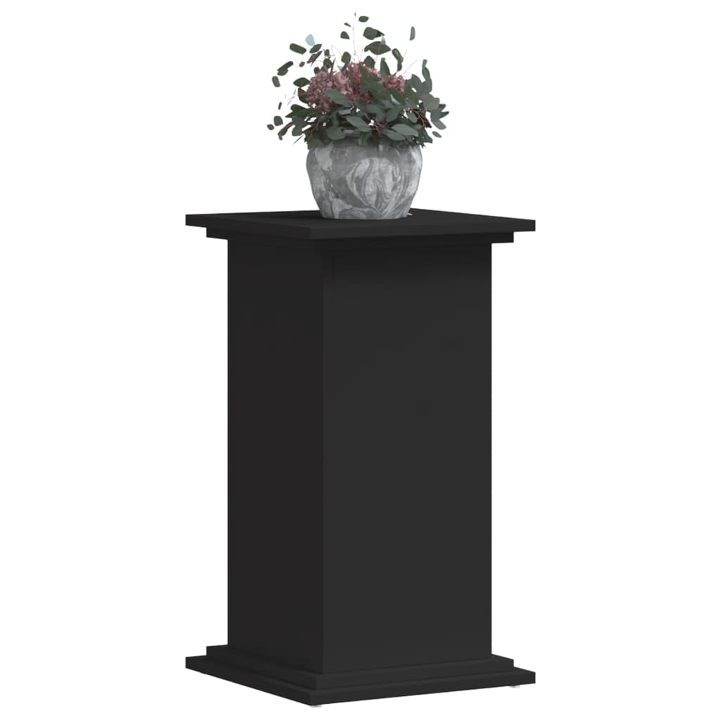 Plant Stand Black 33x33x60 cm Engineered Wood