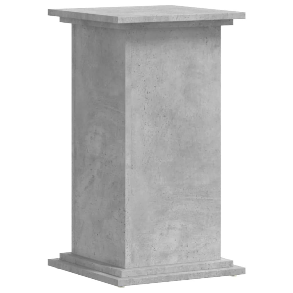 Plant Stand Concrete Grey 33x33x60 cm Engineered Wood