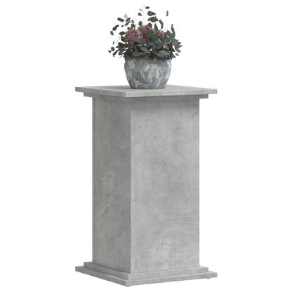 Plant Stand Concrete Grey 33x33x60 cm Engineered Wood