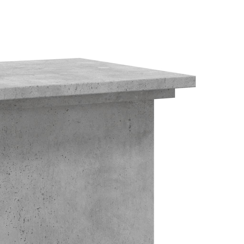 Plant Stand Concrete Grey 33x33x60 cm Engineered Wood