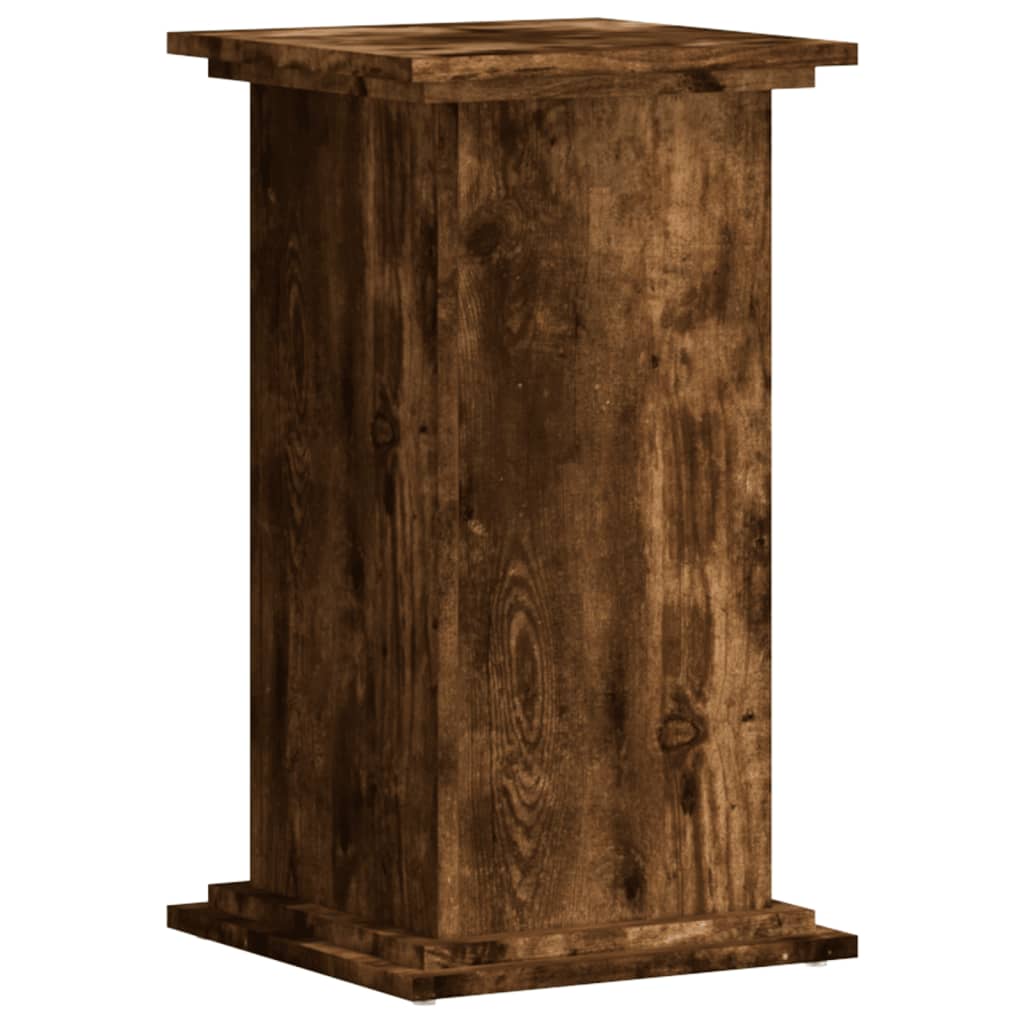 Plant Stand Smoked Oak 33x33x60 cm Engineered Wood