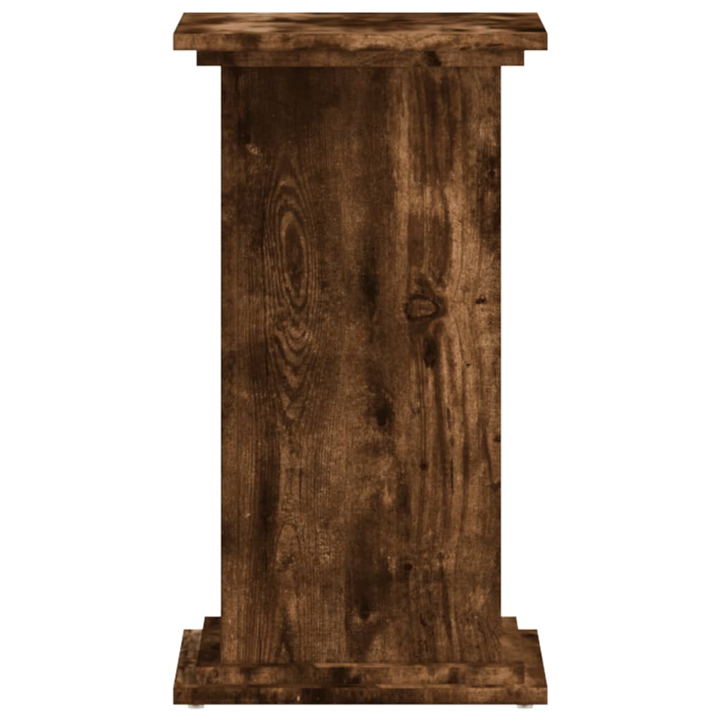 Plant Stand Smoked Oak 33x33x60 cm Engineered Wood