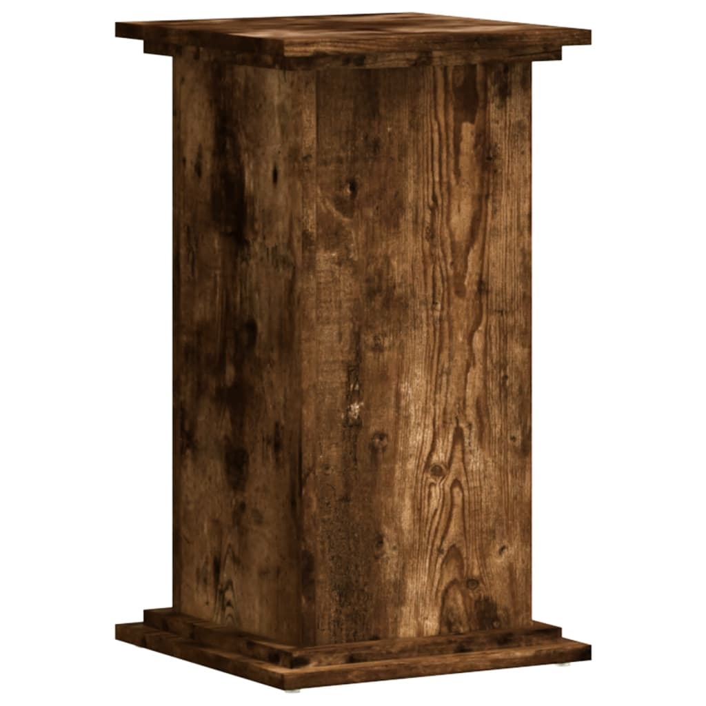 Plant Stand Smoked Oak 33x33x60 cm Engineered Wood