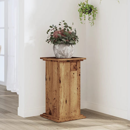 Plant Stand Old Wood 33x33x60 cm Engineered Wood