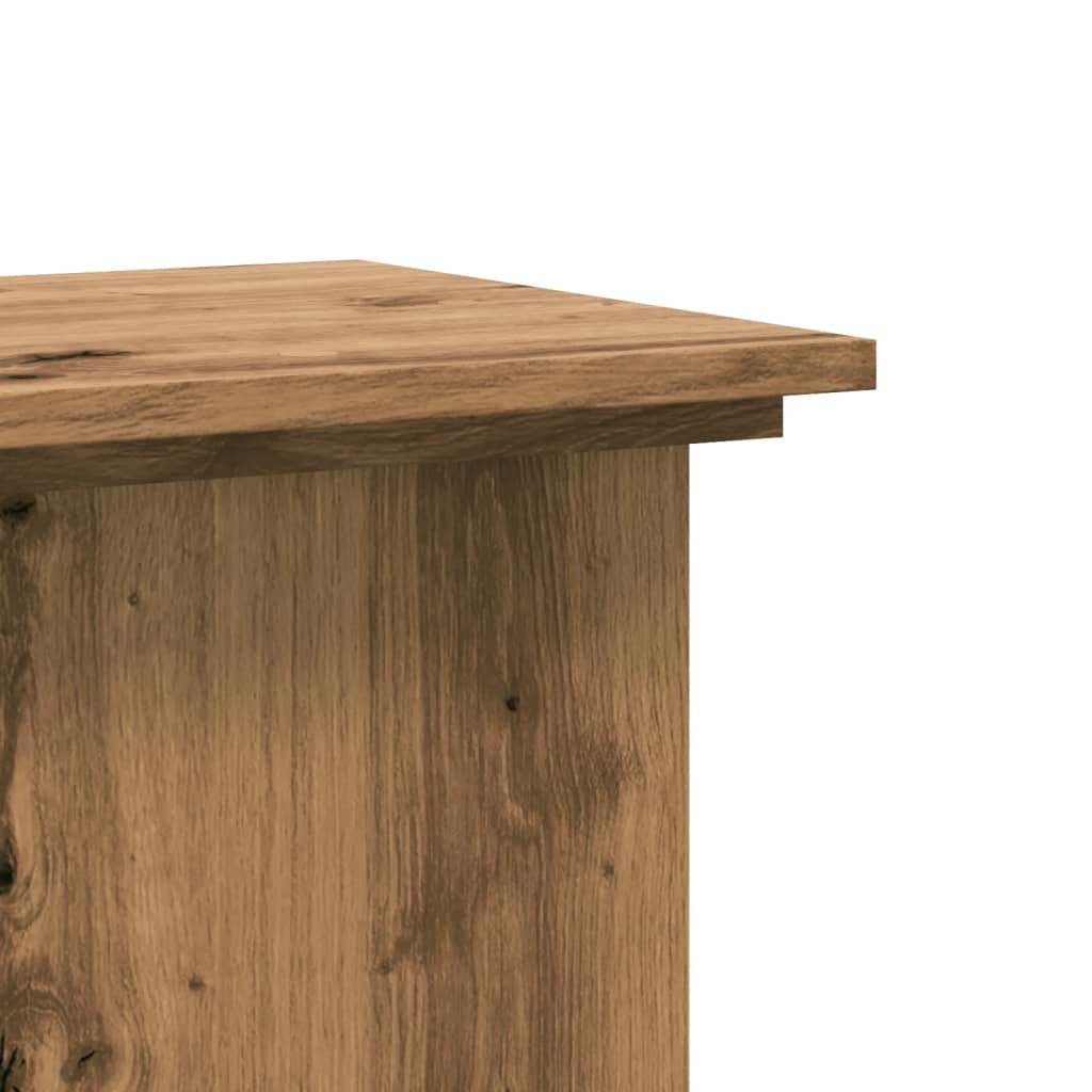 Plant Stand Artisian Oak 33x33x60 cm Engineered Wood