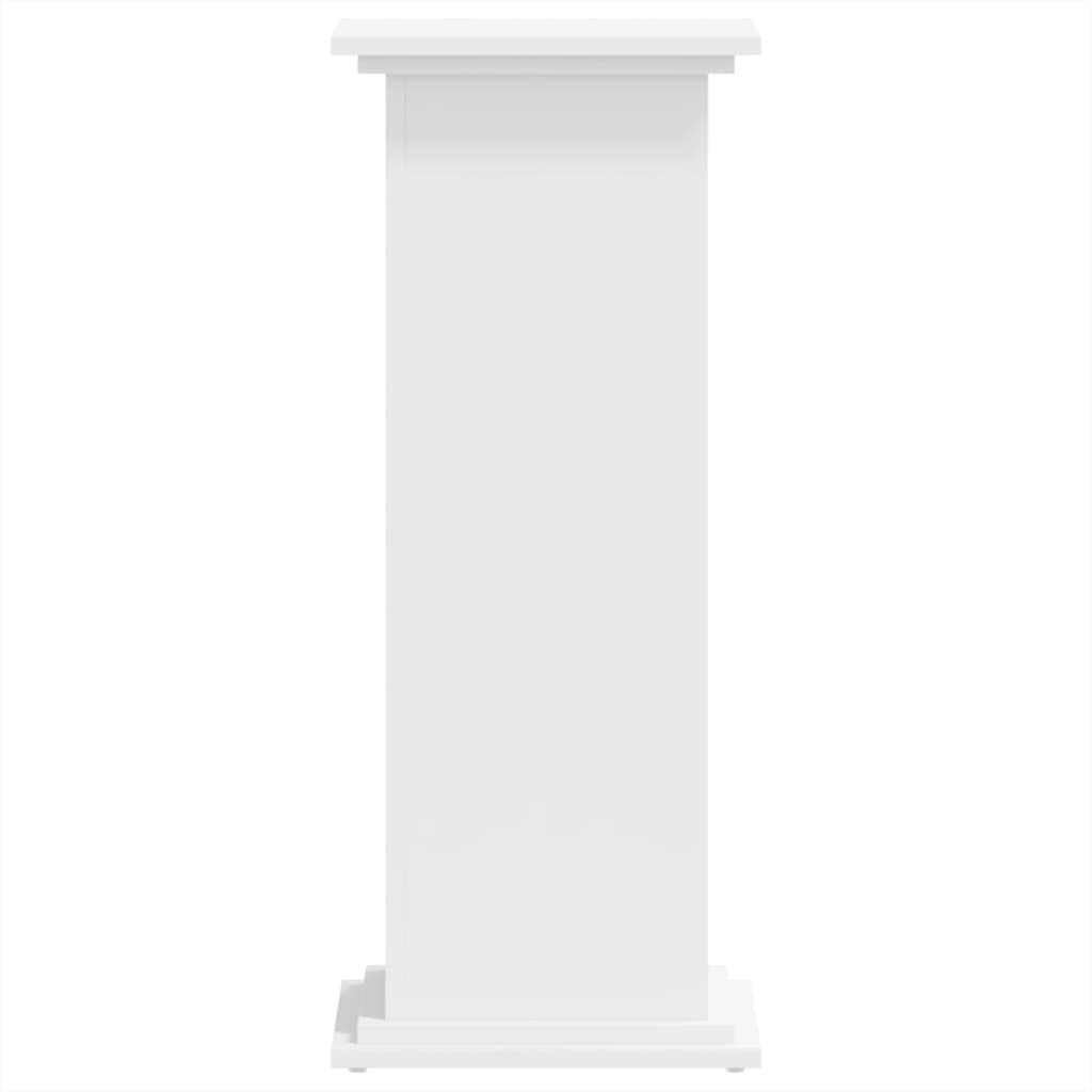 Plant Stand White 33x33x80 cm Engineered Wood