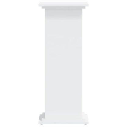 Plant Stand White 33x33x80 cm Engineered Wood