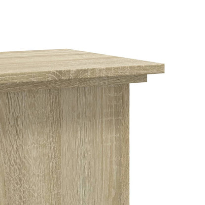 Plant Stand Sonoma Oak 33x33x80 cm Engineered Wood