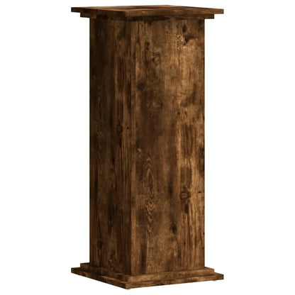 Plant Stand Smoked Oak 33x33x80 cm Engineered Wood