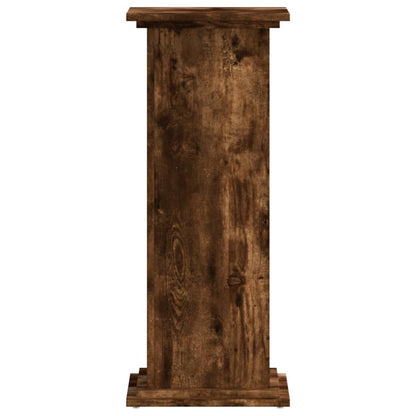 Plant Stand Smoked Oak 33x33x80 cm Engineered Wood