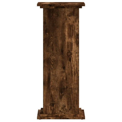 Plant Stand Smoked Oak 33x33x80 cm Engineered Wood