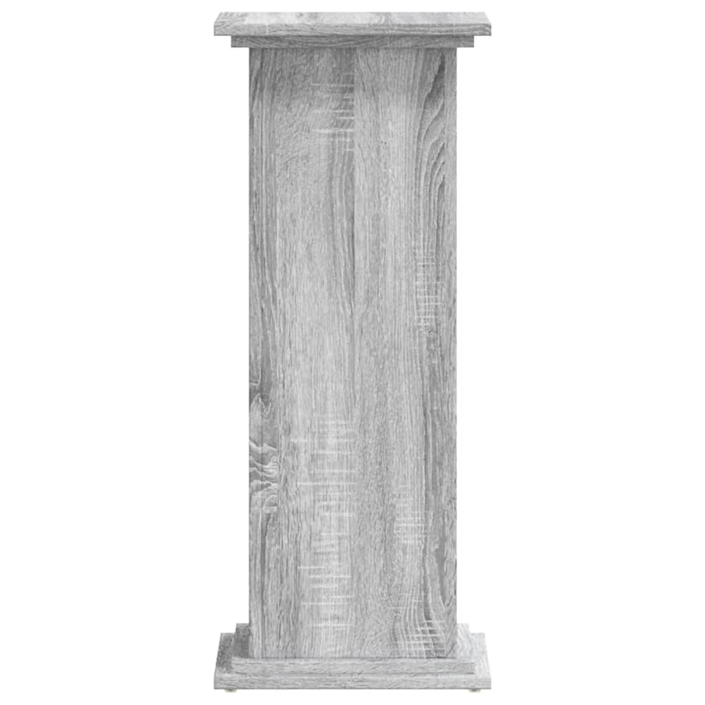 Plant Stand Grey Sonoma 33x33x80 cm Engineered Wood