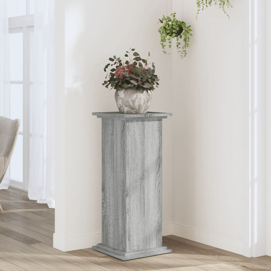 Plant Stand Grey Sonoma 33x33x80 cm Engineered Wood