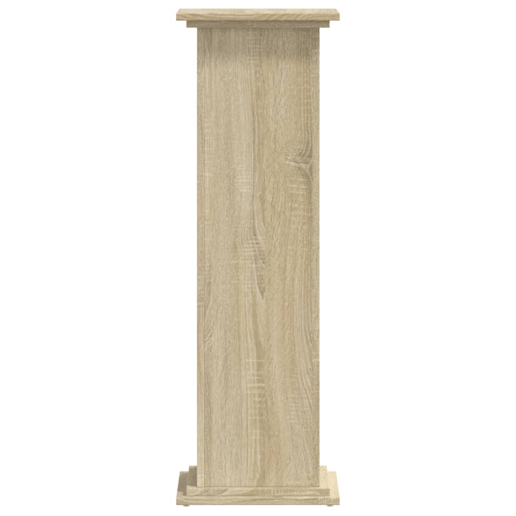 Plant Stand Sonoma Oak 33x33x100 cm Engineered Wood