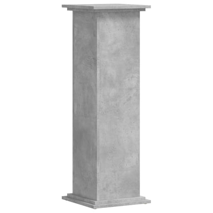 Plant Stand Concrete Grey 33x33x100 cm Engineered Wood