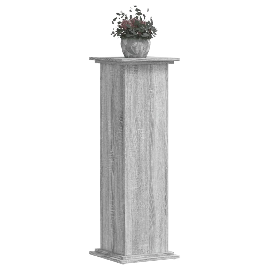 Plant Stand Grey Sonoma 33x33x100 cm Engineered Wood