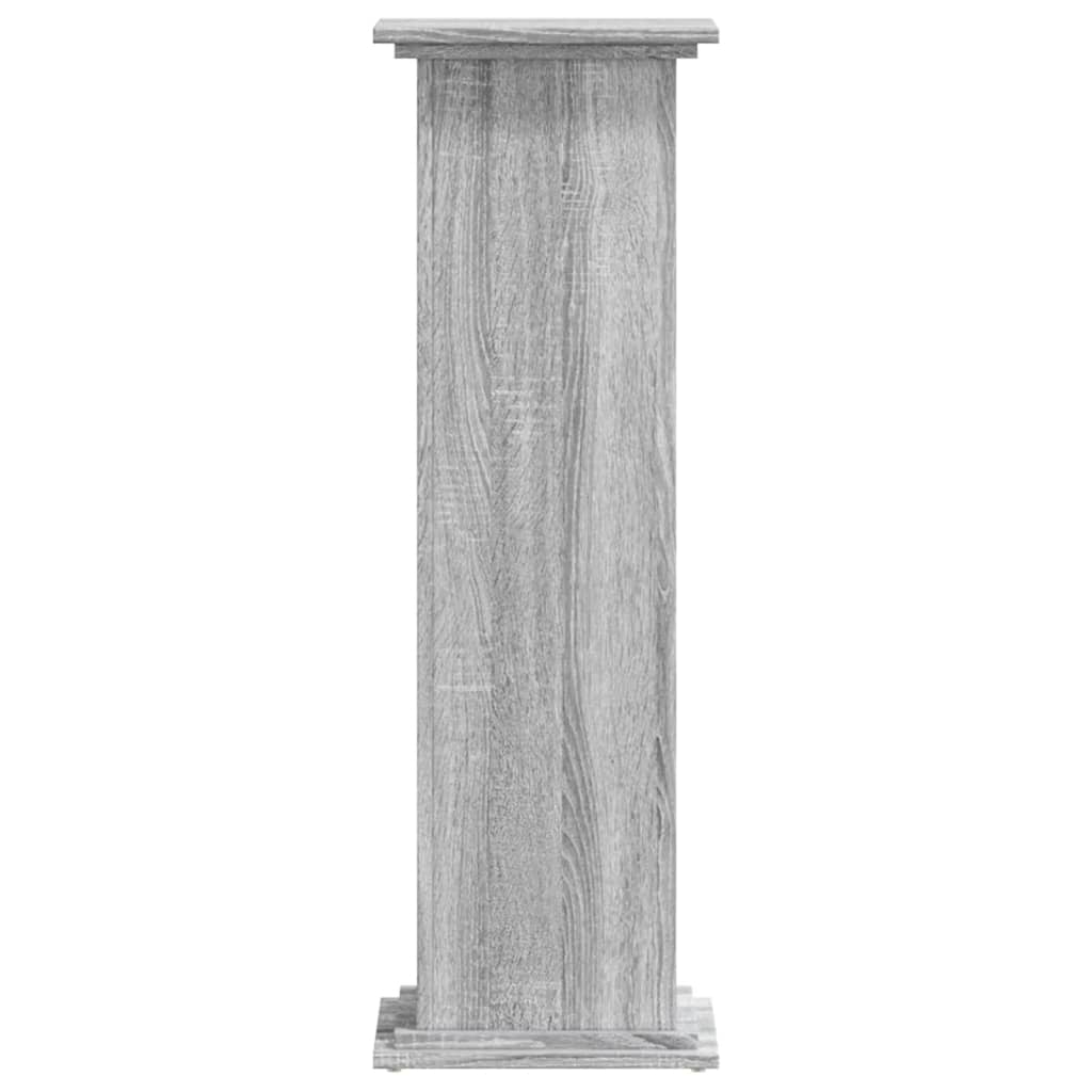 Plant Stand Grey Sonoma 33x33x100 cm Engineered Wood