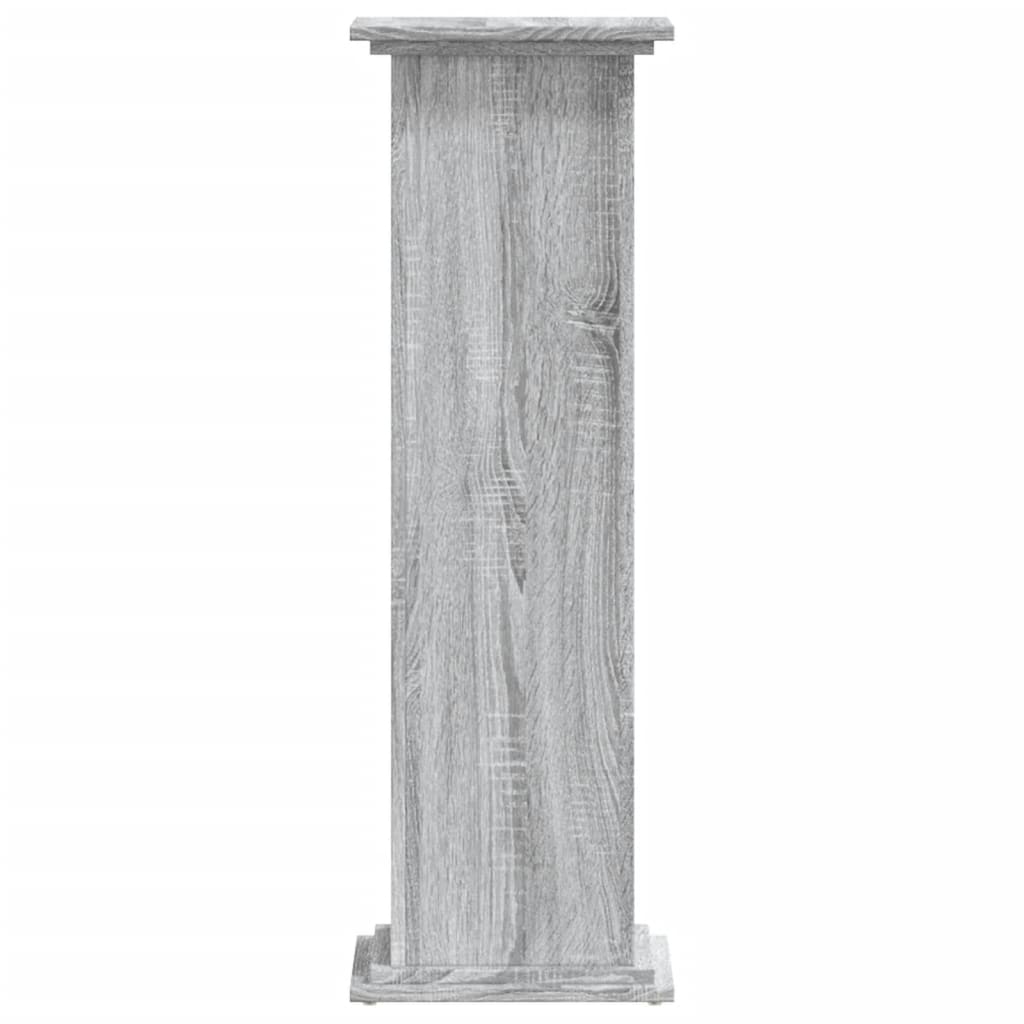 Plant Stand Grey Sonoma 33x33x100 cm Engineered Wood