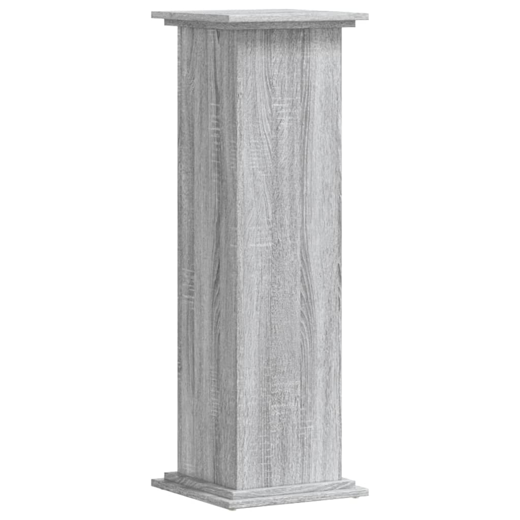 Plant Stand Grey Sonoma 33x33x100 cm Engineered Wood