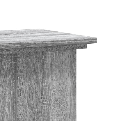 Plant Stand Grey Sonoma 33x33x100 cm Engineered Wood