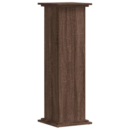 Plant Stand Brown Oak 33x33x100 cm Engineered Wood