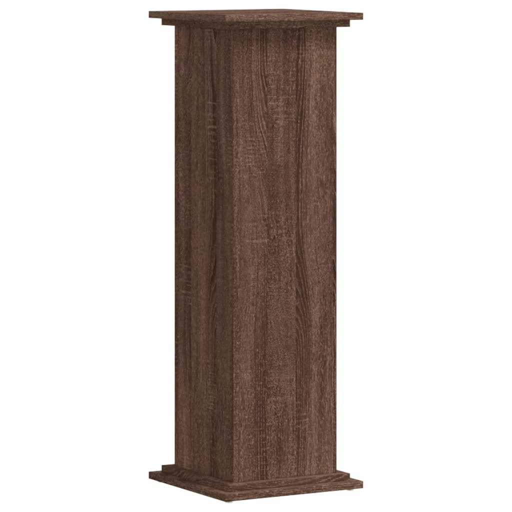 Plant Stand Brown Oak 33x33x100 cm Engineered Wood