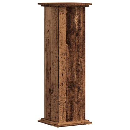 Plant Stand Old Wood 33x33x100 cm Engineered Wood