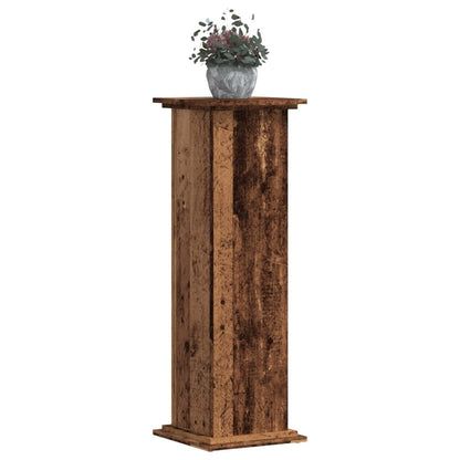 Plant Stand Old Wood 33x33x100 cm Engineered Wood