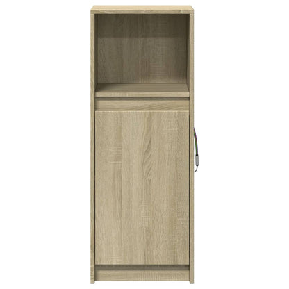 Sideboard with LED Sonoma Oak 38x34x100 cm Engineered Wood