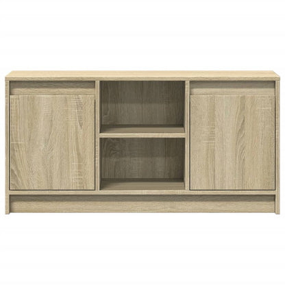 TV Cabinet with LED Sonoma Oak 100x34x50 cm Engineered Wood